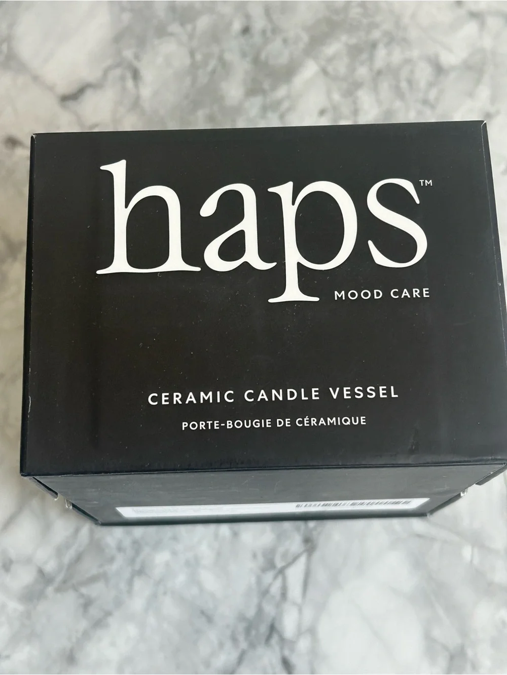 haps Mood Care Ceramic Candle Vessel grey